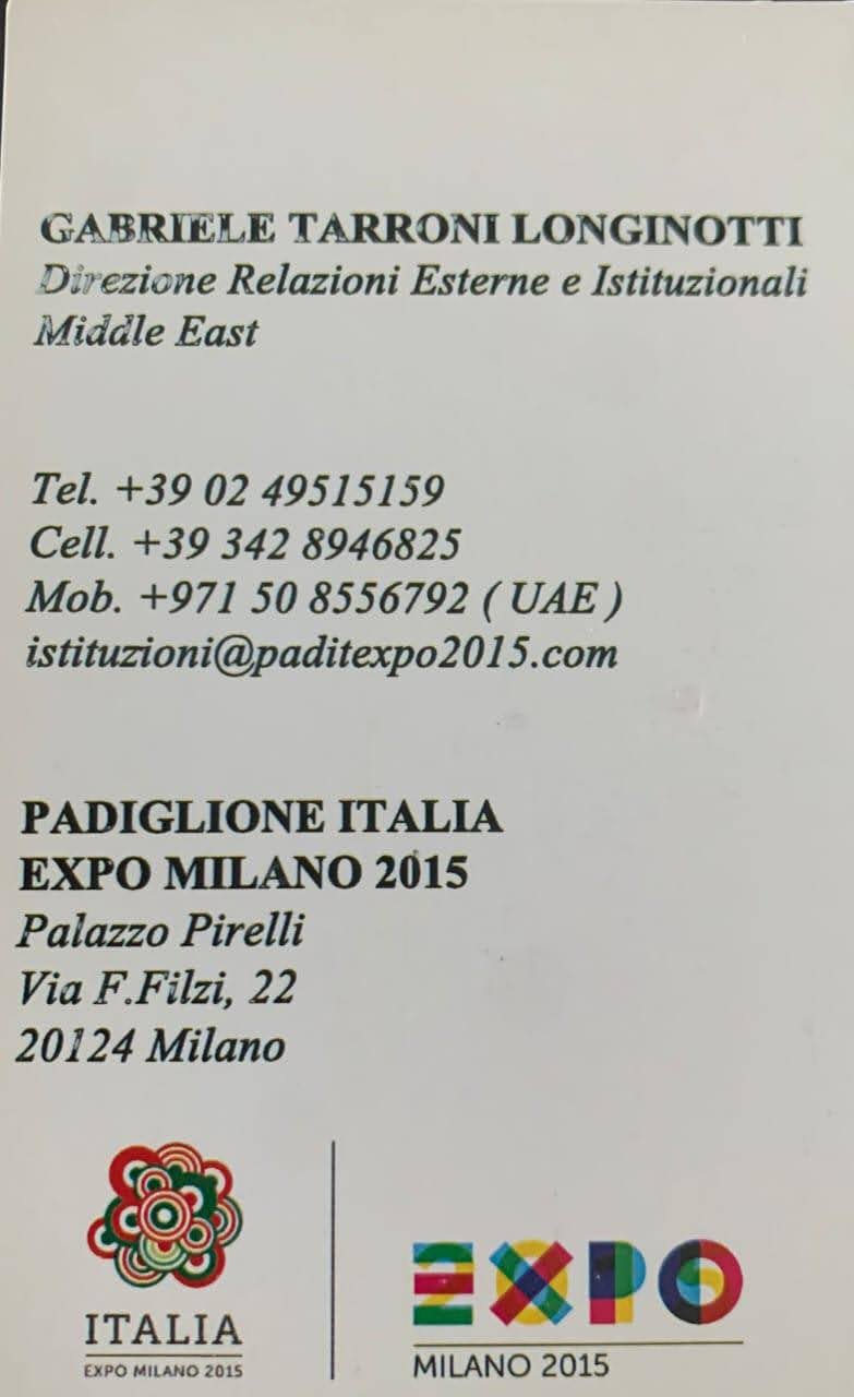 Gabriele Tarroni Longinotti - Homepage Gabriele Tarroni Longinotti - Homepage